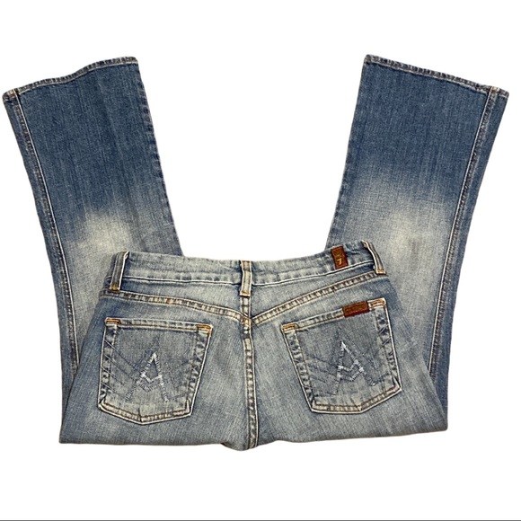NWOT 7 For All Mankind Crop “A” Pocket Jeans! - Picture 2 of 8